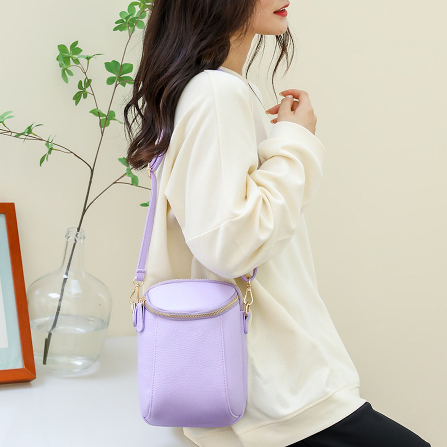 Small PU Leather Crossbody Bag