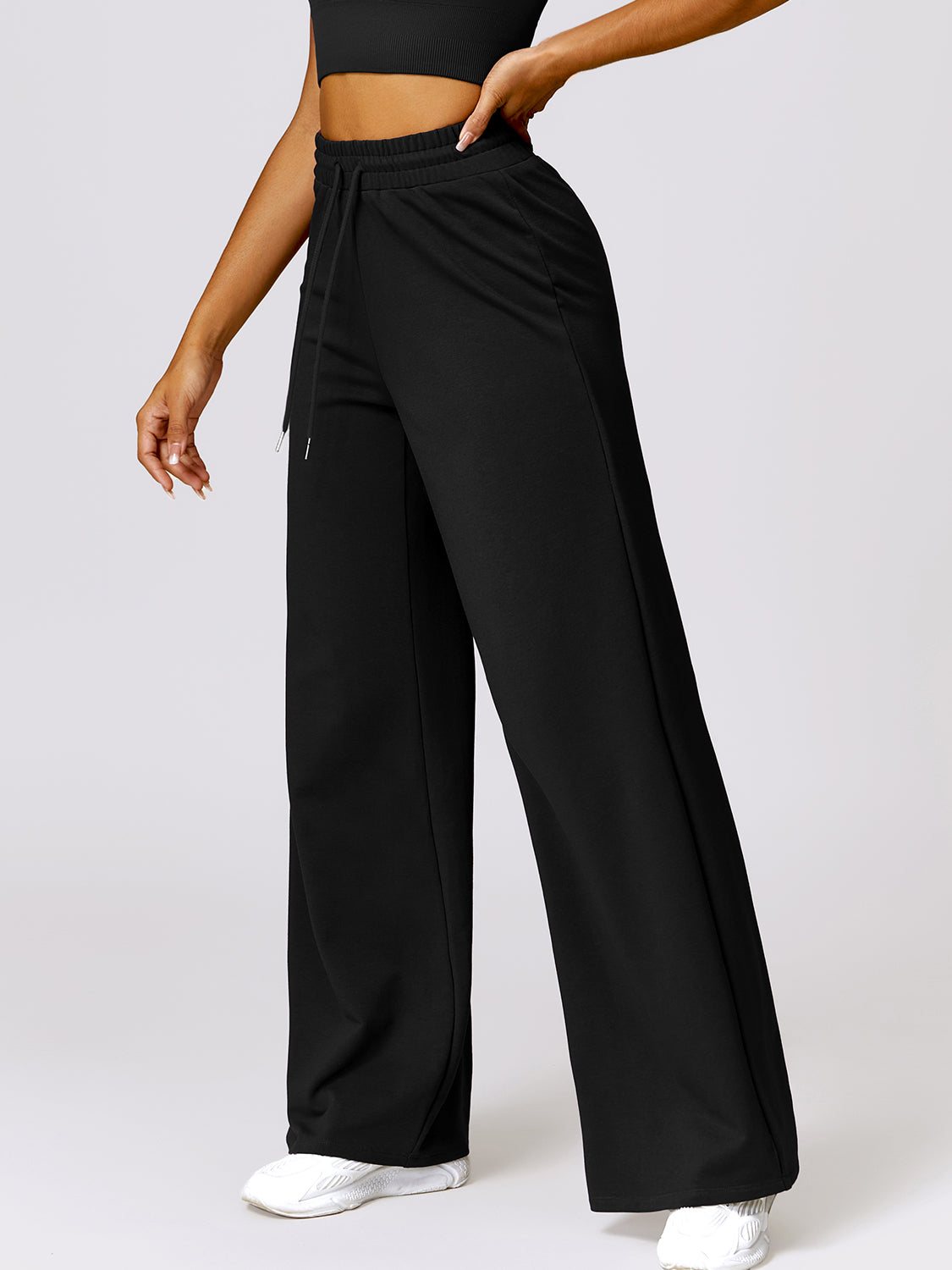 Drawstring High Waist Active Pants